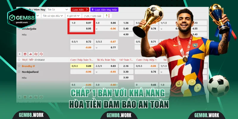 Chấp 1 bàn với khả năng hòa tiền đảm bảo an toàn
